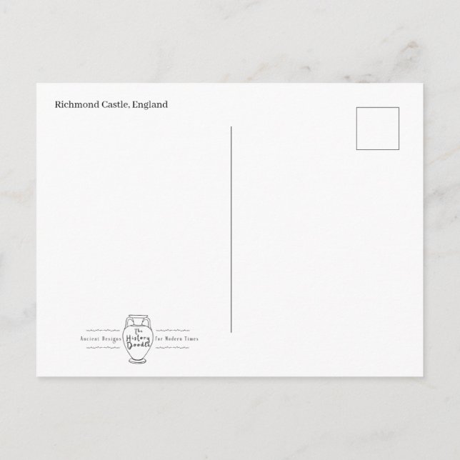 Carte Postale Richmond Castle Postcard (Dos)