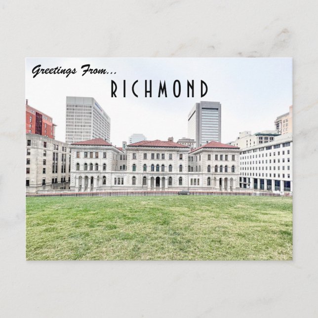 Carte Postale Richmond Skyline (Devant)