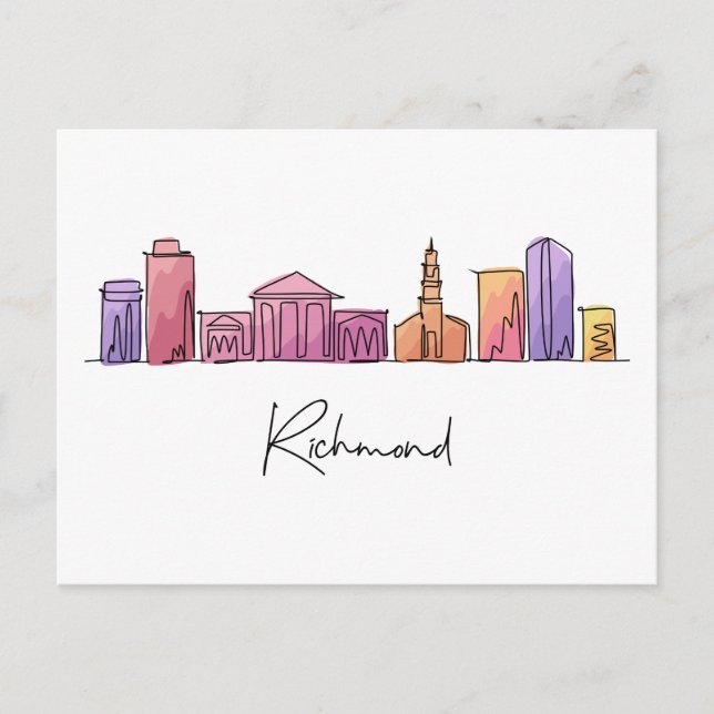 Carte Postale Richmond VIRGINIE (Devant)