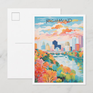 Carte Postale Richmond Virginie Art Voyage