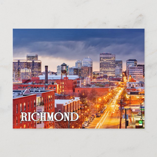 Carte Postale Richmond, Virginie, États-Unis (Devant)
