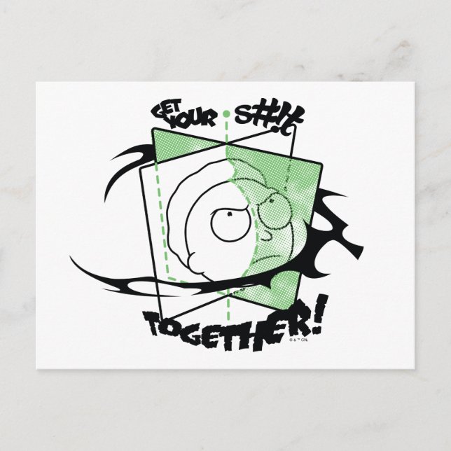 Carte Postale RICK ET MORTY™ | Prenez votre S# ! t Together ! (Devant)
