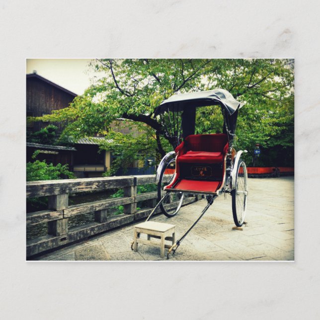 Carte Postale Rickshaw japonais (Devant)