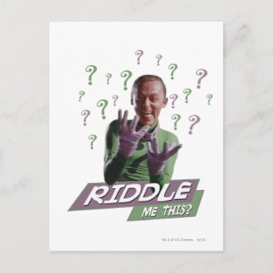 Carte Postale Riddler - Riddle Me This
