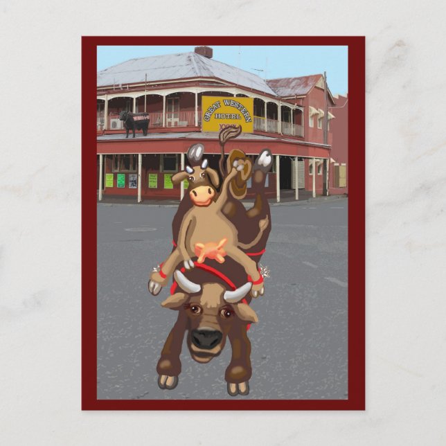 Carte Postale Ride em cowgirl (Devant)