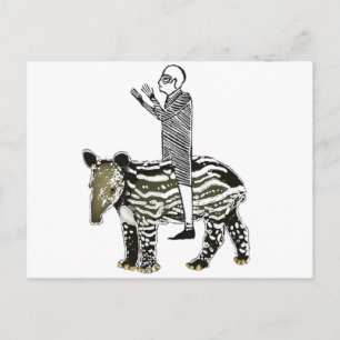Carte Postale Ride em' tapir