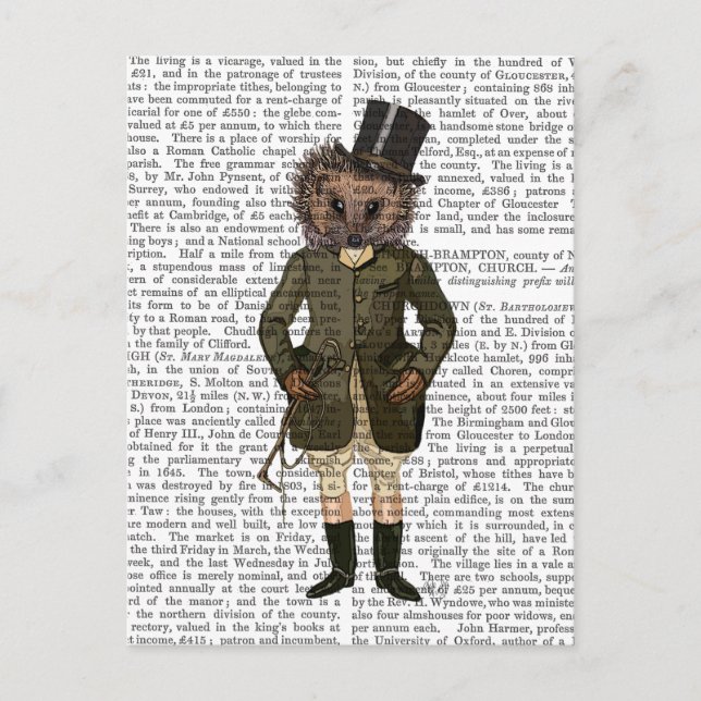 Carte Postale Rider de Hérisson complet (Devant)