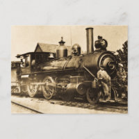 Ridin' le train ferroviaire Vintage