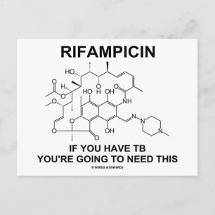 Carte Postale Rifampicine Si vous avez la tuberculose, vous alle