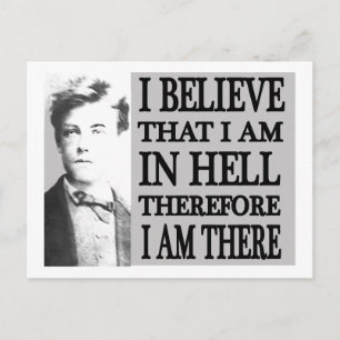 Carte Postale Rimbaud en enfer