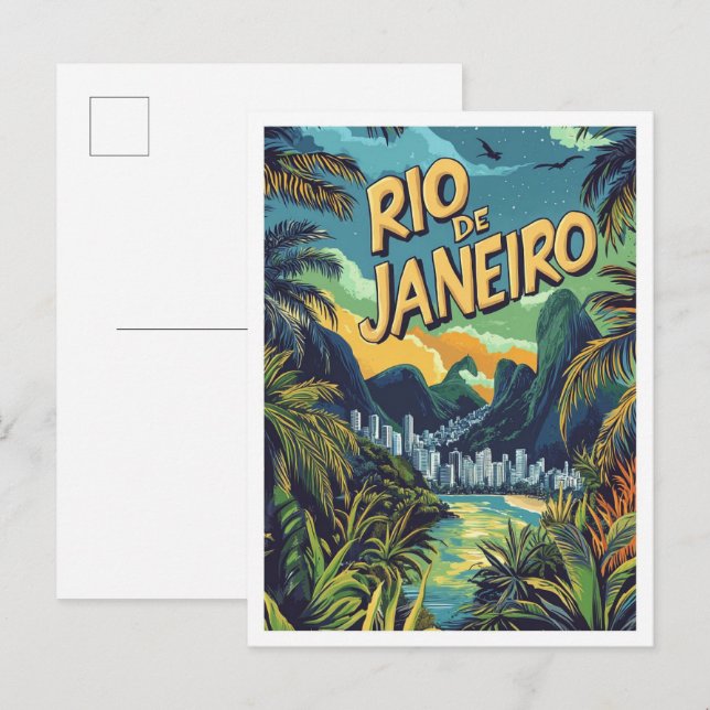 Carte Postale Rio de Janeiro Brésil Voyage (Devant / Derrière)