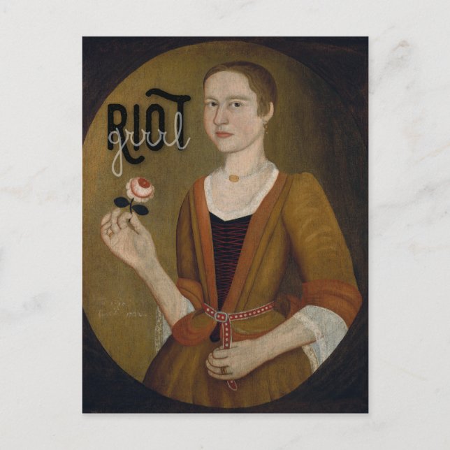 Carte Postale Riot Grrrl Girl (Devant)