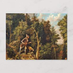 Carte Postale Rip Van Winkle avec Sa Hound