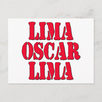 Carte Postale Rire de Lima d'oscar de Lima de LOL fort