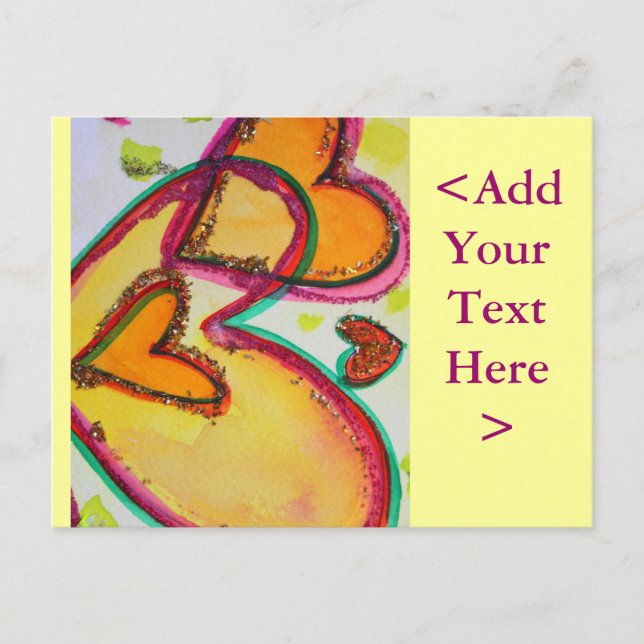 Carte postale Rire Hearts Connect (Devant)