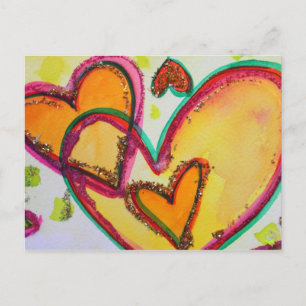 Carte postale Rire Hearts Connect