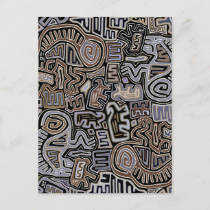 Carte Postale Rituel des esprits du serpent Peyotl chamanique