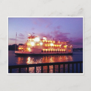 Carte Postale River Boat Savannah Georgia