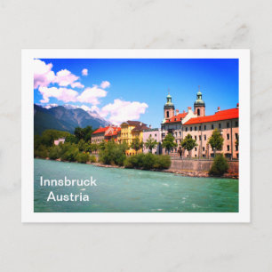 Carte Postale River Inn Innsbruck Autriche