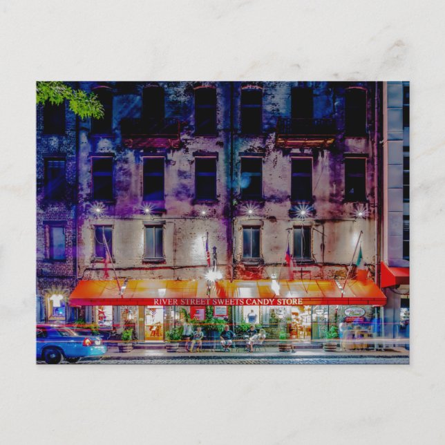Carte Postale river street sweats magasin de bonbons (Devant)