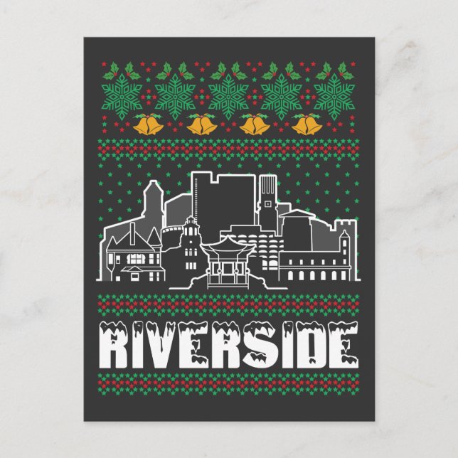 Carte Postale Riverside California Vilain Noël (Devant)