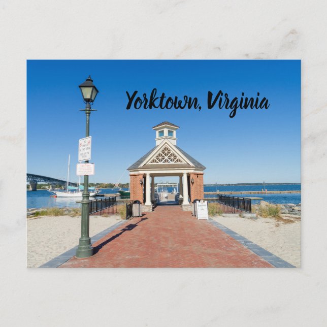 Carte Postale Riverwalk à Yorktown Virginia (Devant)