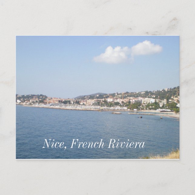 Carte Postale Riviera française, Nice, Côte d'Azur (Devant)