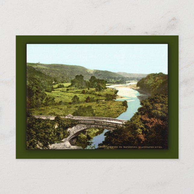 Carte Postale Rivière Blackwater, Lismore. Ville de Waterford, I (Devant)