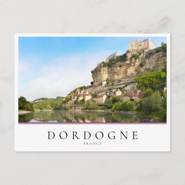 Carte Postale Rivière Dordogne et Beynac-et-Cazenac, France (Devant)