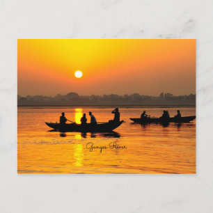 Carte Postale Rivière Ganges, photo paysage pittoresque