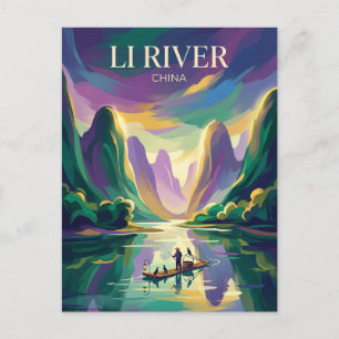Carte Postale Rivière Li Chine