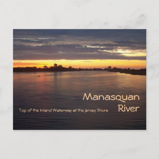 Carte Postale Rivière Manasquan à l'aube