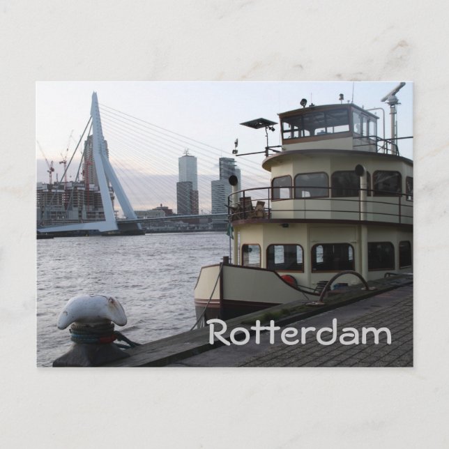 Carte Postale Rivière Meuse, Rotterdam (Devant)