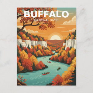 Carte Postale Rivière nationale Buffalo Arkansas