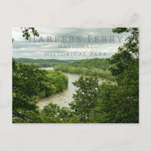 Carte Postale Rivière Shenandoah, Harpers Ferry NHP