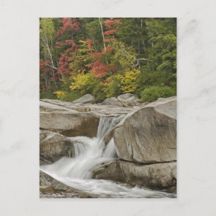 Carte Postale Rivière Swift en cascade à travers les rochers, Bl