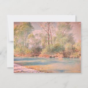 Carte Postale Rivière Traunstein sur la route vers Empfig, Baviè