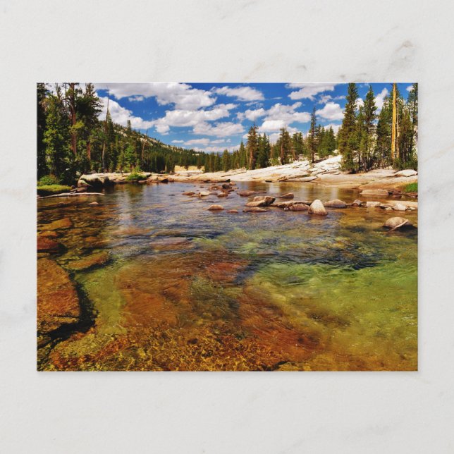 Carte Postale Rivière Tuolumne, Yosemite. (Devant)