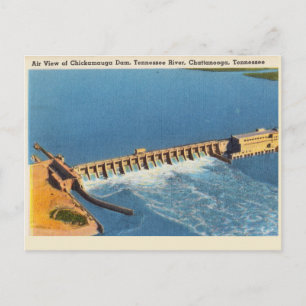 Carte Postale Rivière vintage du Tennessee, Chattanooga, Tenness