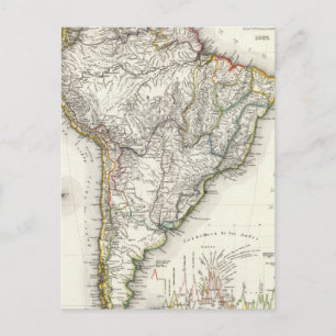 Carte Postale Rivières et montagnes sud-américaines