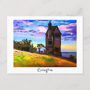 Carte Postale Rivington Pigeon Tower Leverhulmes Garden Horwich