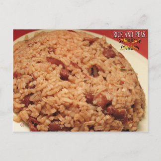 Carte Postale Riz et pois