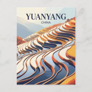 Carte Postale Rizières en terrasses de Yuanyang Chine