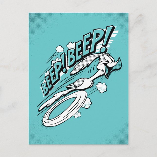 Carte Postale ROAD RUNNER™ BEEP BEEP!™ Halftone (Devant)