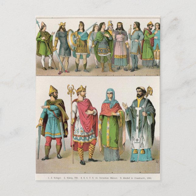 Carte Postale Robe anglo-saxonne (Devant)