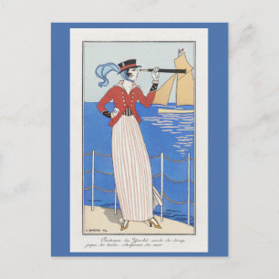 Carte Postale Robe Art déco parisienne