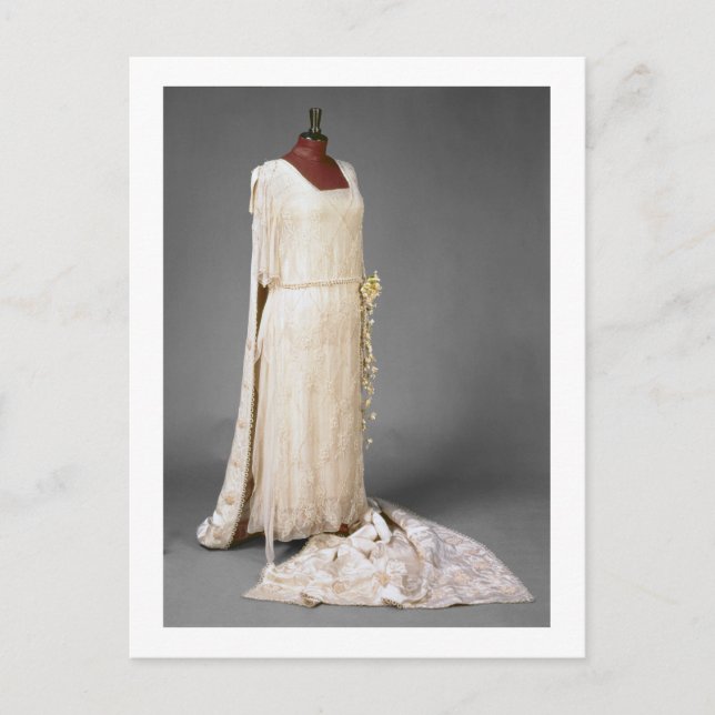 Carte Postale Robe de mariage portée par Mary, princesse royal, (Devant)