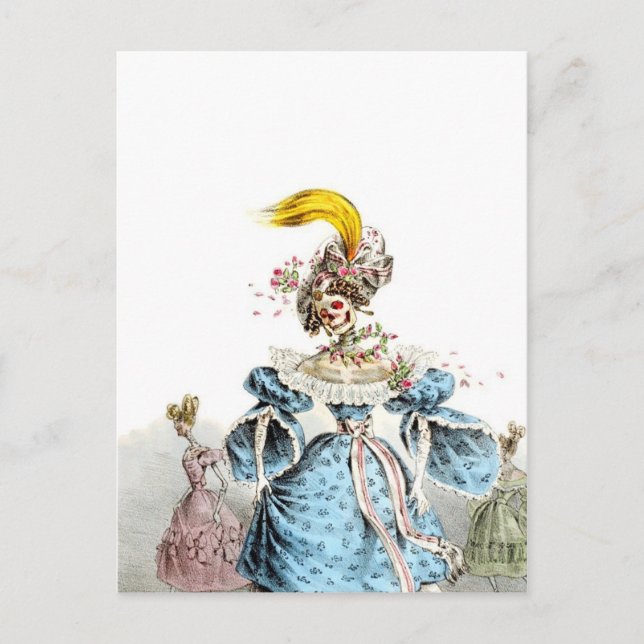 Carte postale Robe de pneumonie de la mort (Devant)