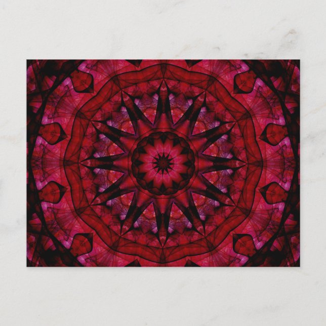 Carte Postale robe flamenco foncée (Devant)