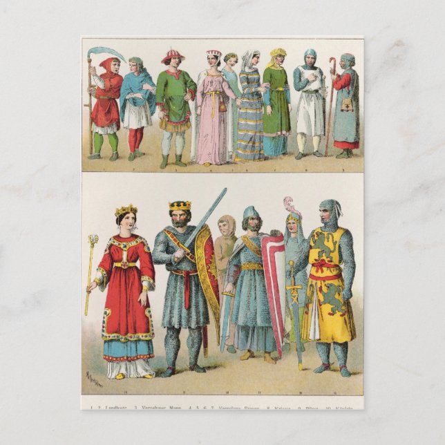 Carte Postale Robe française (Devant)